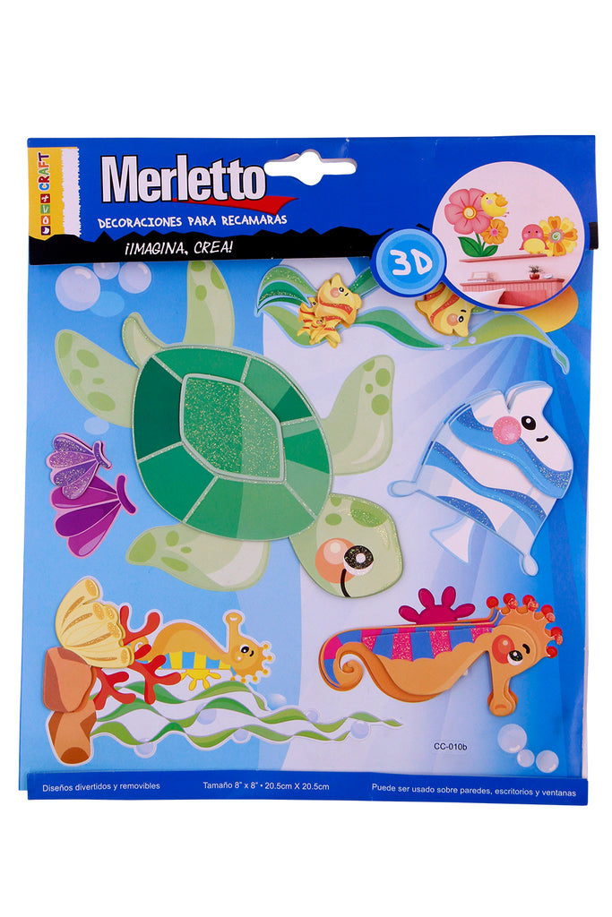 MERLETTO STICKERS 3D